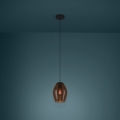 Eglo - Luster na lanku 1xE27/40W/230V hnedá