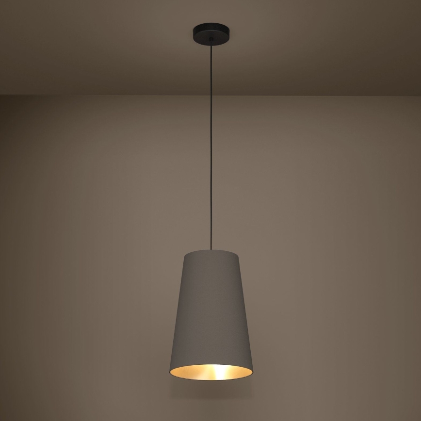 Eglo - Luster na lanku 1xE27/40W/230V hnedá