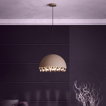 Eglo - Luster na lanku 1xE27/40W/230V hnedá