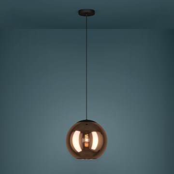 Eglo - Luster na lanku 1xE27/40W/230V medená