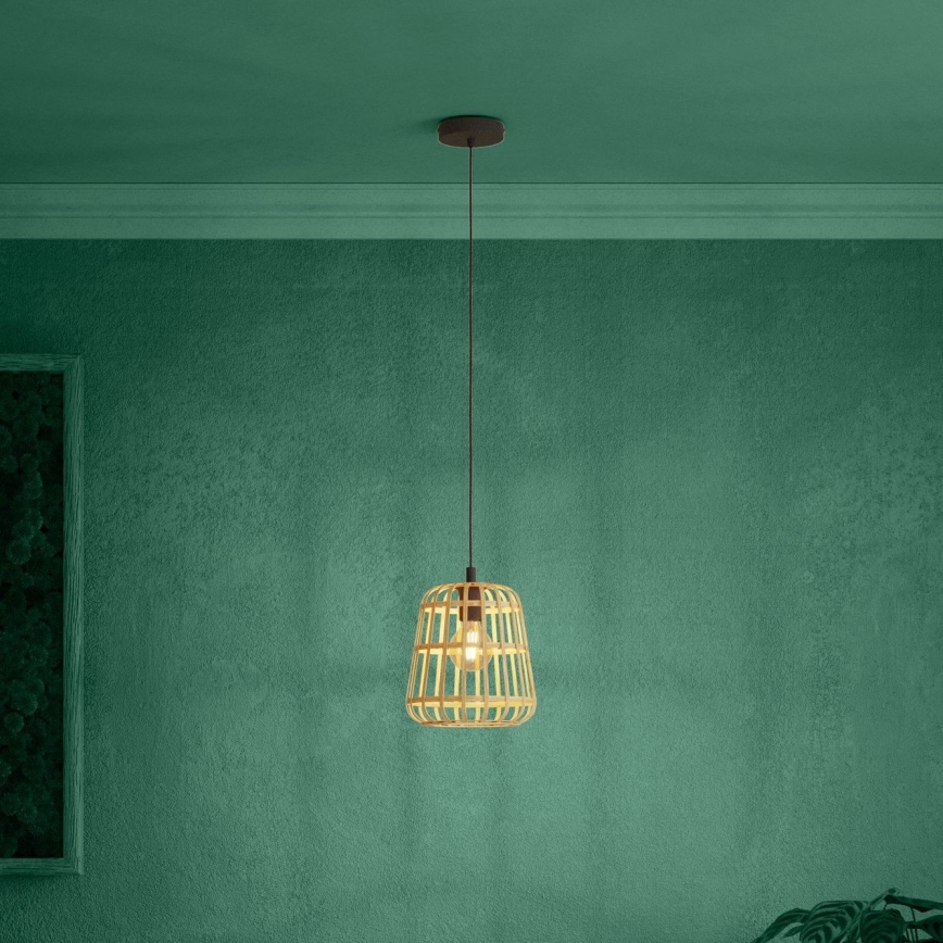 Eglo - Luster na lanku 1xE27/40W/230V pr. 24 cm bambus