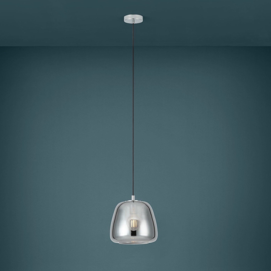 Eglo - Luster na lanku 1xE27/40W/230V pr. 26 cm dymová