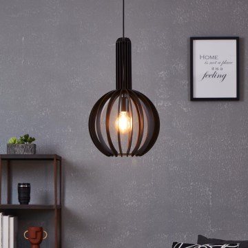 Eglo - Luster na lanku 1xE27/40W/230V pr. 31 cm čierna