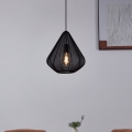 Eglo - Luster na lanku 1xE27/40W/230V pr. 33,5 cm čierna