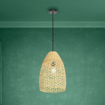 Eglo - Luster na lanku 1xE27/40W/230V pr. 35 cm bambus
