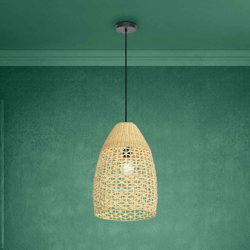 Eglo - Luster na lanku 1xE27/40W/230V pr. 35 cm bambus