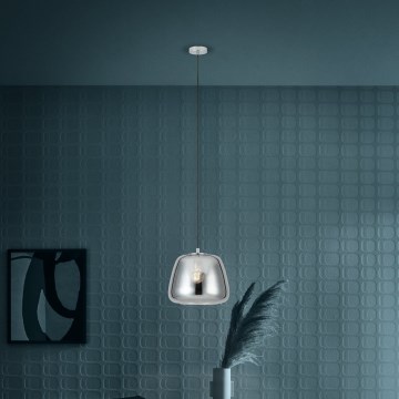 Eglo - Luster na lanku 1xE27/40W/230V pr. 35 cm dymová