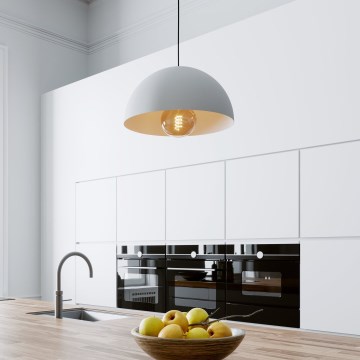 Eglo - Luster na lanku 1xE27/40W/230V pr. 38 cm biela