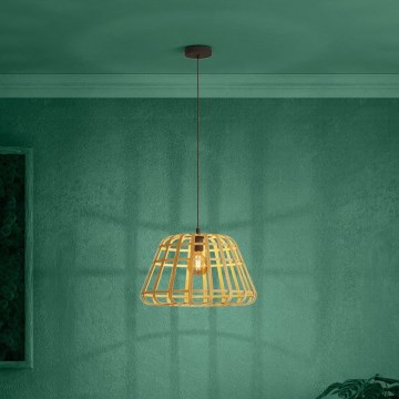 Eglo - Luster na lanku 1xE27/40W/230V pr. 50 cm bambus