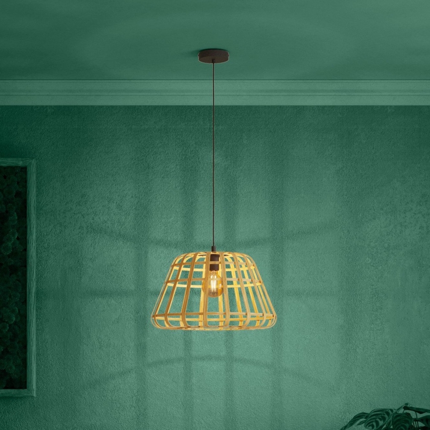 Eglo - Luster na lanku 1xE27/40W/230V pr. 50 cm bambus