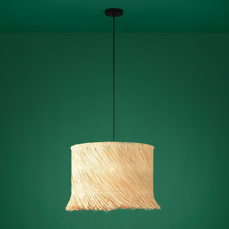 Eglo - Luster na lanku 1xE27/40W/230V ratan