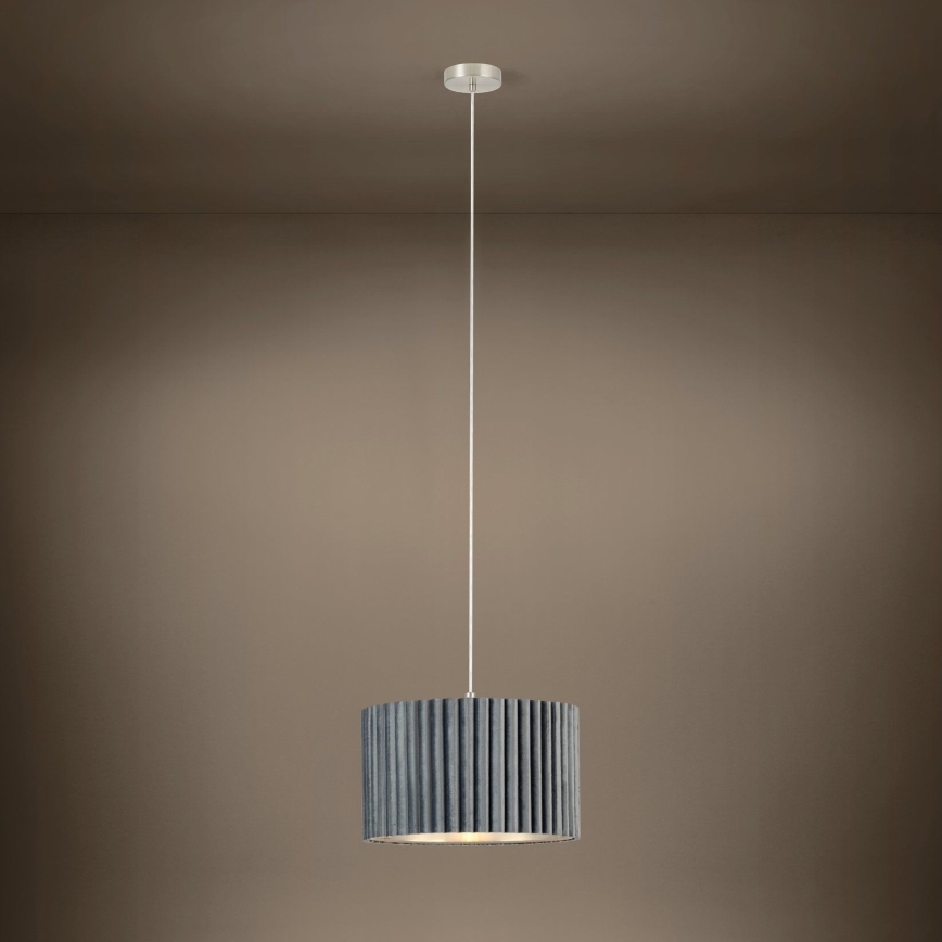Eglo - Luster na lanku 1xE27/40W/230V šedá