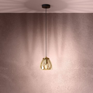 Eglo - Luster na lanku 1xE27/40W/230V zlatá