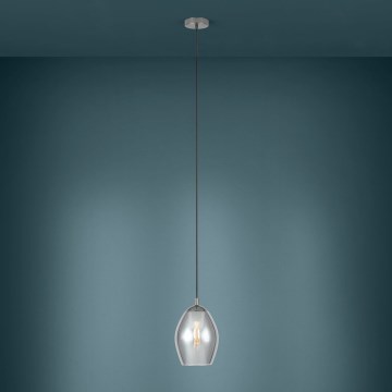 Eglo - Luster na lanku 1xE27/60W/230V dymová