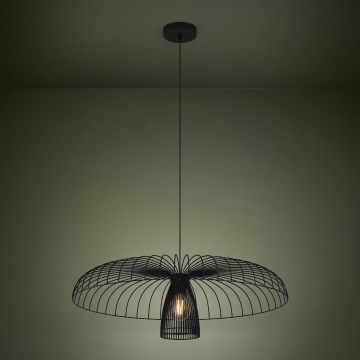 Eglo - Luster na lanku 1xE27/60W/230V pr. 77 cm čierna