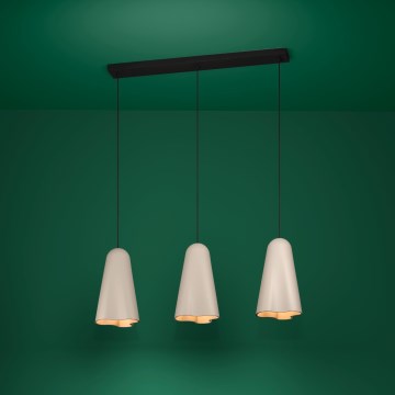 Eglo - Luster na lanku 3xE27/40W/230V béžová