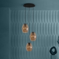 Eglo - Luster na lanku 3xE27/40W/230V hnedá