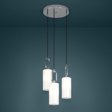 Eglo - Luster na lanku 3xE27/40W/230V lesklý chróm