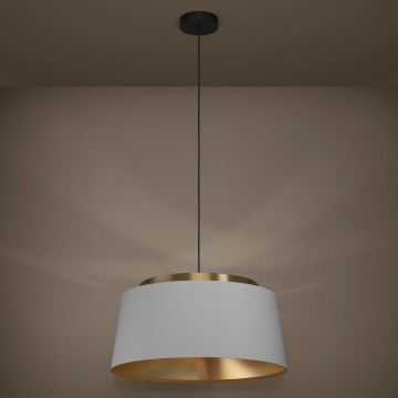 Eglo - Luster na lanku 3xE27/40W/230V šedá/zlatá