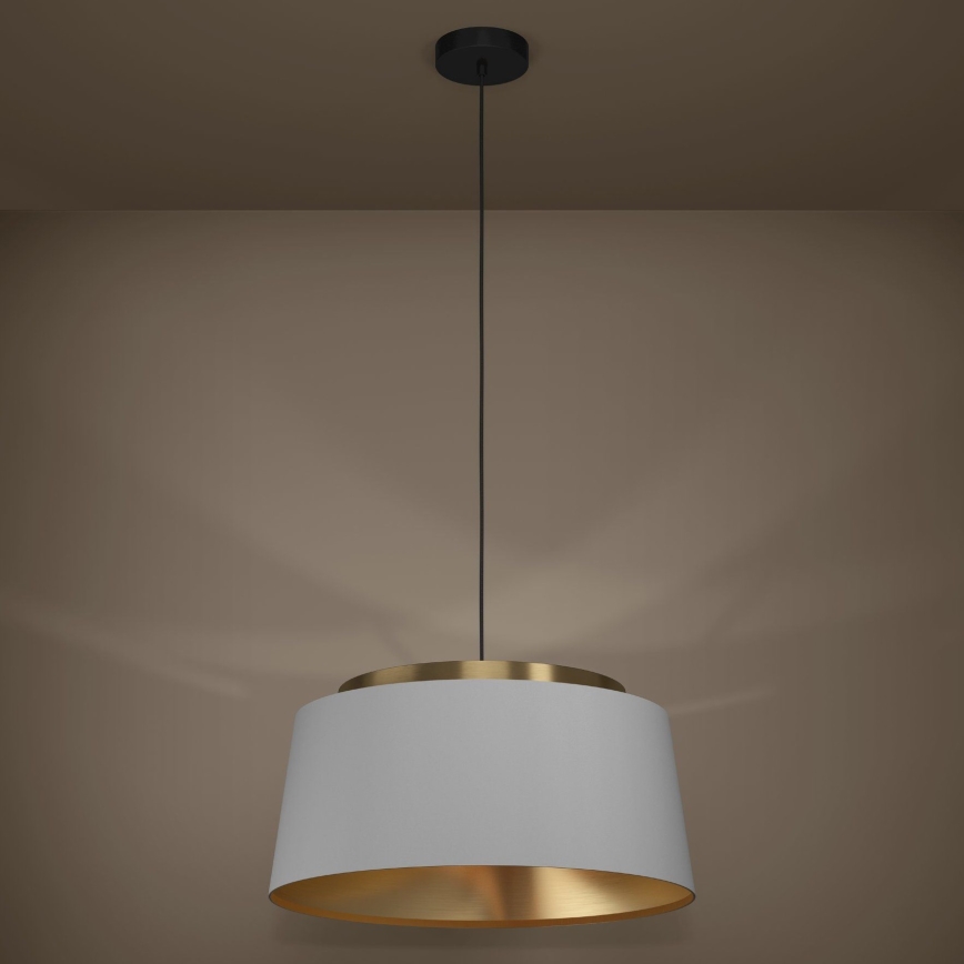 Eglo - Luster na lanku 3xE27/40W/230V šedá/zlatá