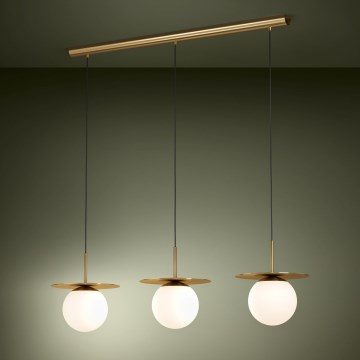 Eglo - Luster na lanku 3xE27/40W/230V zlatá