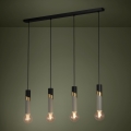 Eglo - Luster na lanku 4xE27/40W/230V čierna/zlatá