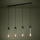 Eglo - Luster na lanku 4xE27/40W/230V čierna/zlatá