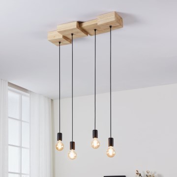 Eglo - Luster na lanku 4xE27/40W/230V