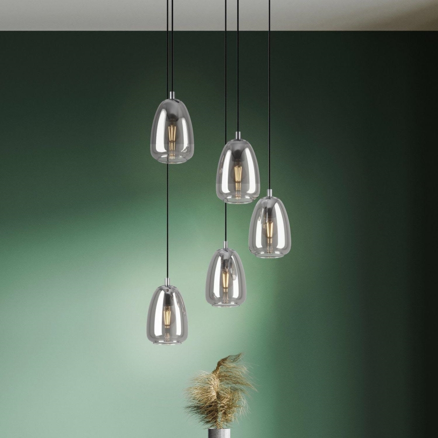 Eglo - Luster na lanku 5xE27/40W/230V