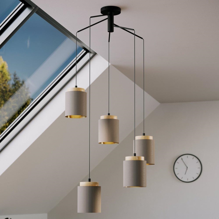Eglo - Luster na lanku 5xE27/40W/230V pavúk