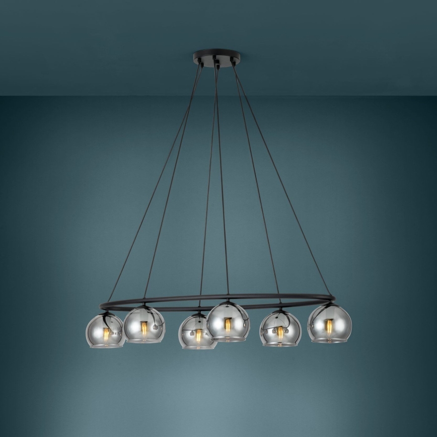 Eglo - Luster na lanku 6xE14/25W/230V