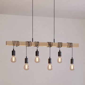 Eglo - Luster na lanku TOWNSHEND 6xE27/60W/230V