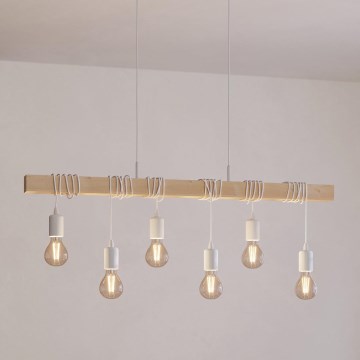 Eglo - Luster na lanku TOWNSHEND 6xE27/60W/230V