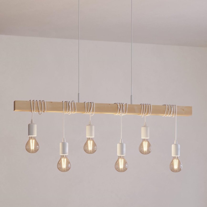 Eglo - Luster na lanku TOWNSHEND 6xE27/60W/230V