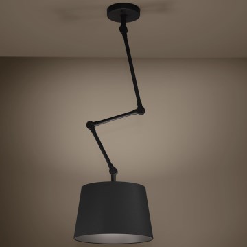 Eglo - Luster na tyči 1xE27/40W/230V čierna