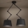 Eglo - Luster na tyči 2xE27/40W/230V čierna