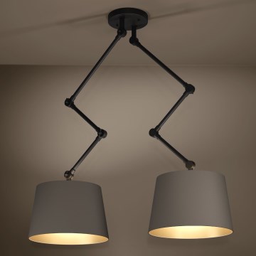 Eglo - Luster na tyči 2xE27/40W/230V hnedá