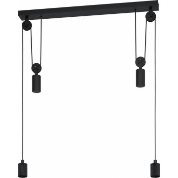 Eglo - Napájací kábel WINKWORTH 2xE27/40W/230V čierna
