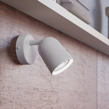 Eglo - Nástenné bodové svietidlo 1xGU10/5W/230V biela