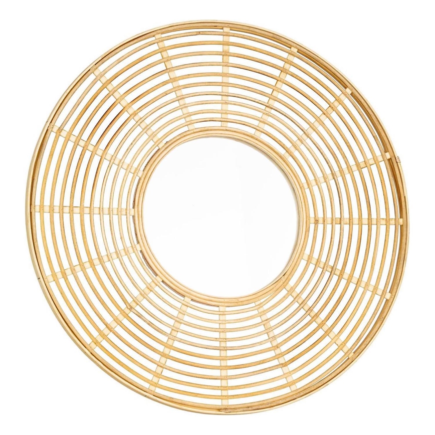 Eglo - Nástenné zrkadlo pr. 55 cm bambus
