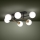 Eglo - Prisadený luster 6xE14/40W/230V zlatá/čierna