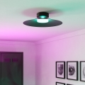 Eglo - RGBW LED stmievateľné stropné svietidlo LED/15,5W/230V 2700-6500K pr. 45 cm čierne