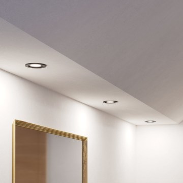 Eglo - SADA 3x LED Kúpeľňové podhľadové bodové svietidlo 1xGU10/4,5W/230V IP44 čierna