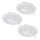 Eglo - SADA 3xLED Kúpeľňové podhľadové svietidlo 1xGU10/4W/230V IP44 biela