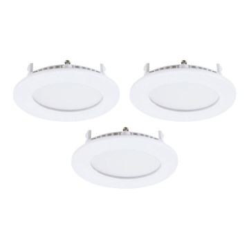 Eglo - Sada 3xLED podhľadových svietidiel FUEVA-RW 1xLED/2,8W/230V pr. 8,5 cm