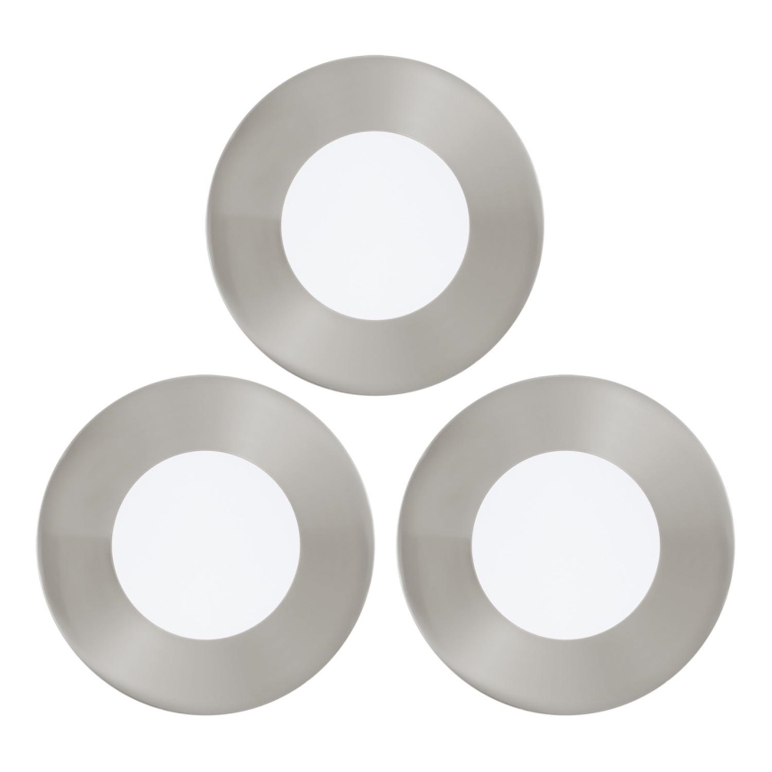 Eglo - SADA 3× LED podhľadových svietidiel FUEVA 1×LED/2,7 W/230 V, priemer 8,5 cm
