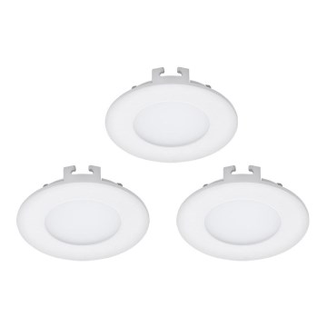 Eglo - SADA 3× LED zapustených stropných svietidiel FUEVA 1 1×LED/2,7W/230V priemer 8,5 cm