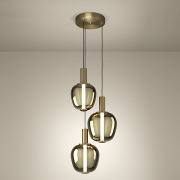 Eglo Stars of Light - LED stmievateľný luster LED/5W/230V + 2xLED/6,5W + 3xLED/1,6W zlatý