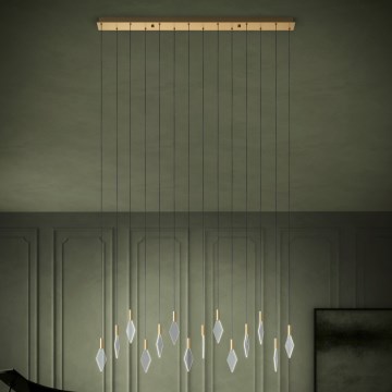 Eglo Stars of Light - LED Stmievateľný luster na lanku 14xLED/3,3W/230V 3000K zlatá