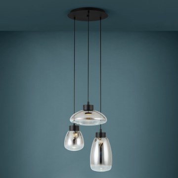 Eglo Stars of Light - LED Stmievateľný luster na lanku 3xLED/5,4W/230V 2700K dymová